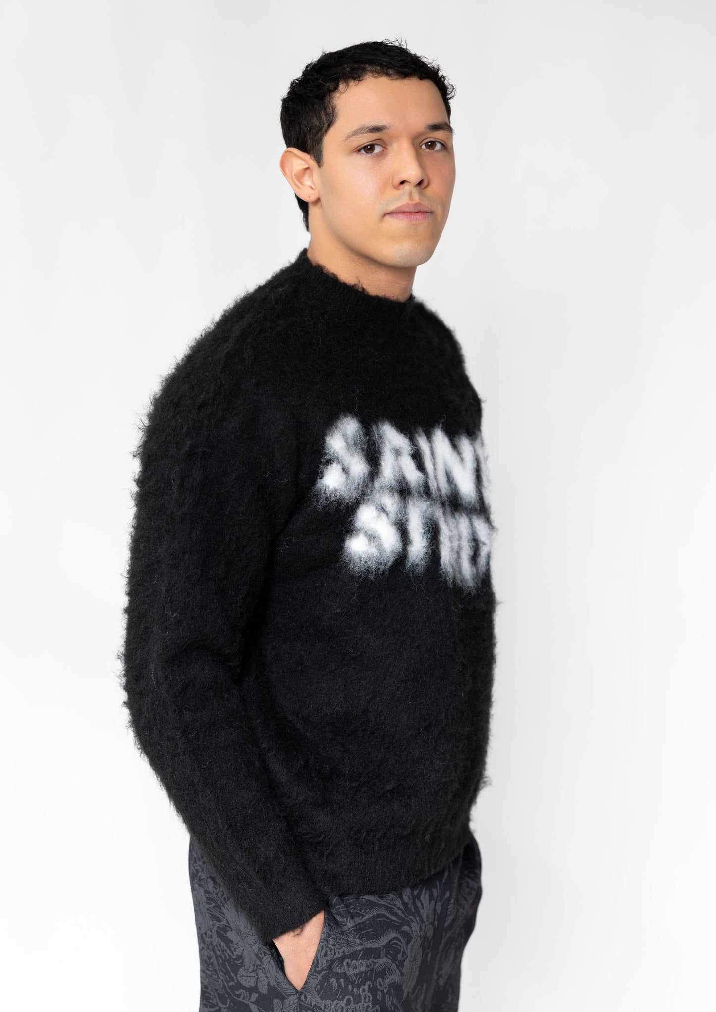 MOHAIR SWEATER - BLACK