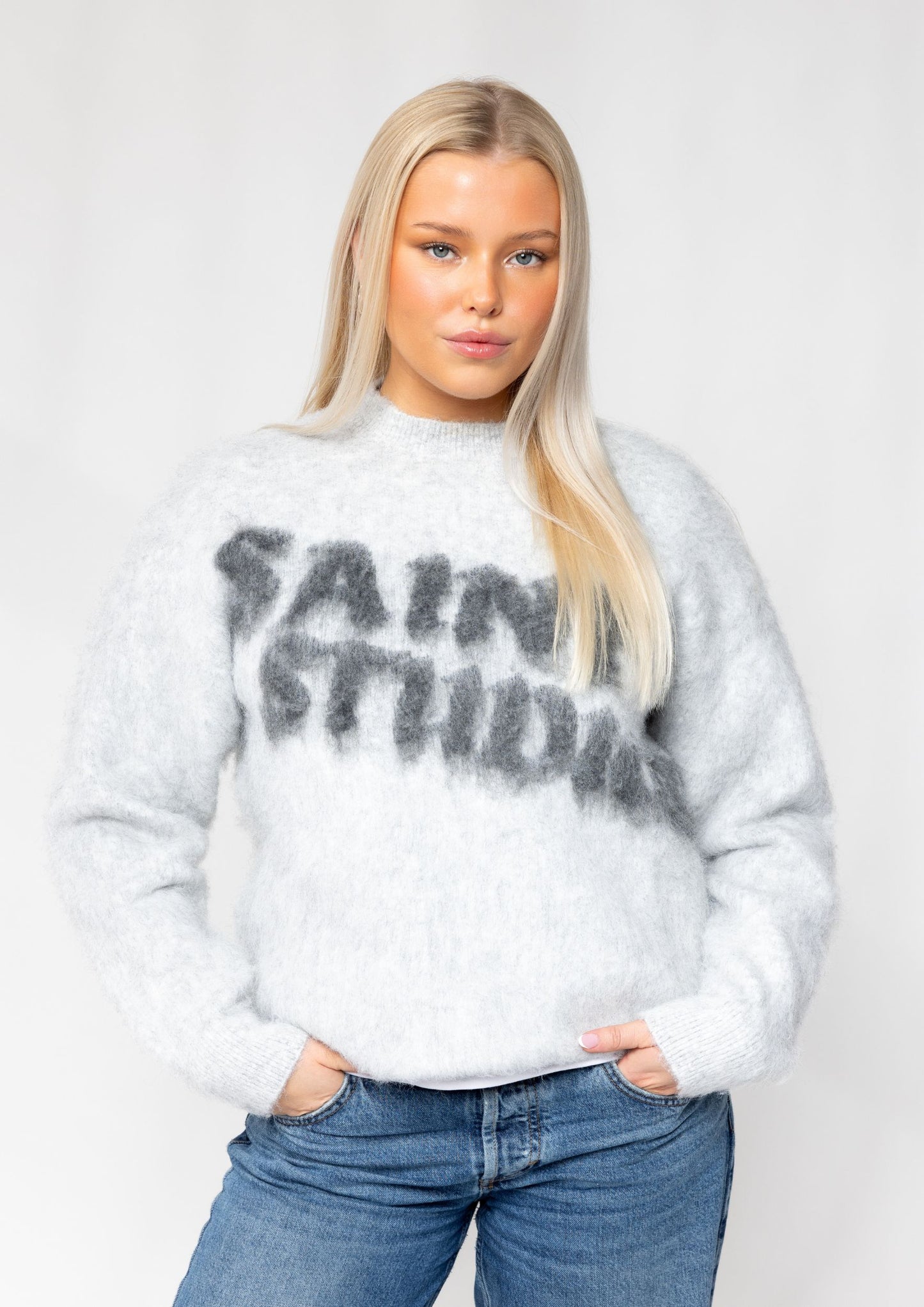 MOHAIR SWEATER - GREY
